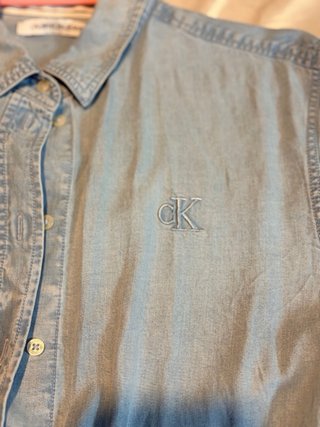 Camisa Vaquera Manga Corta Calvin Klein Jeans Tall