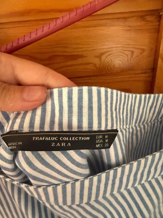 Camisa Asimétrica Zara Rayas