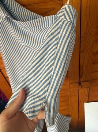Camisa Asimétrica Zara Rayas