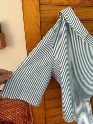 Camisa Asimétrica Zara Rayas