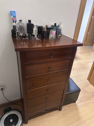Conjunto Muebles Dormitorio Madera Oscura