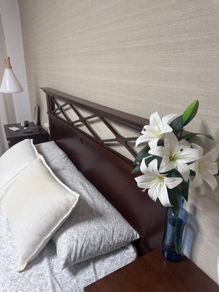 Conjunto Muebles Dormitorio Madera Oscura