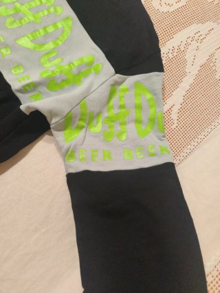 Felpa Duff Beer Nera e Verde