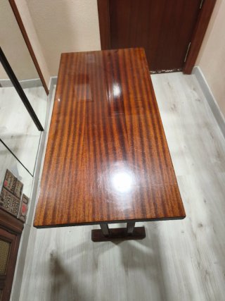 Mesa centro elevable y extensible madera