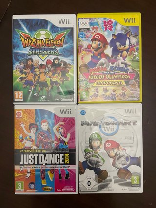 Lote “Nintendo Wii” con juegos, figuras y más!