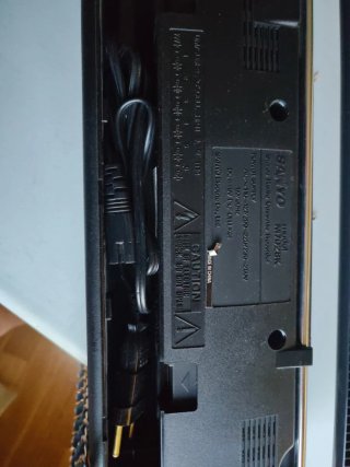 Radio Cassette Sanyo Negro