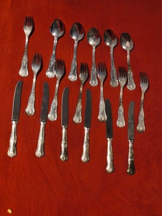 Set 18 posate vintage ARG 800 punzonate