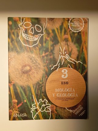 Biología y geología 3ESO ANAYA. ISBN:9788414306246