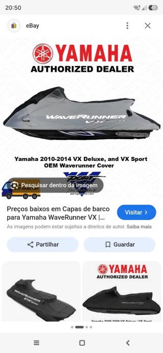 Capa Yamaha VX Wave Runner