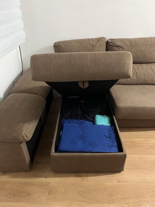 Sofá Chaiselongue Marrón