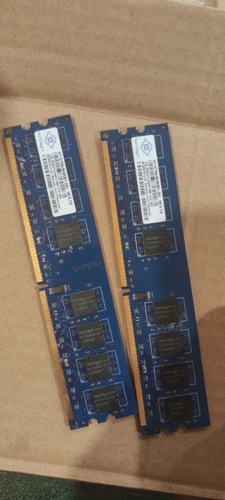 Pack 2 Memorias RAM Nanya 1GB PC2-6400