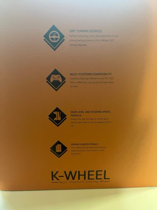 Volante K-WHEEL con pedales y palancas