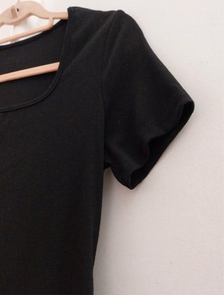 Vestido largo negro algodón Talla M/L