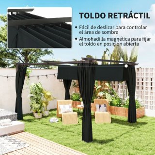 Pérgola retráctil 4x3