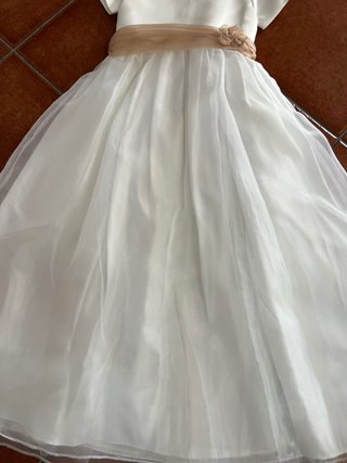 Traje de Comunión Organdí y Raso talla 10.