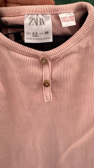 Camiseta Zara Niña 2-3 años