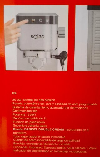 Cafetera Espresso Solac