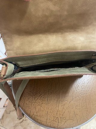 Bolso Anekke beige y verde