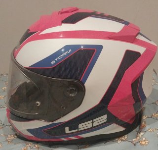 2 Cascos Moto MT Helmets Negro/Azul Moto casco LS2