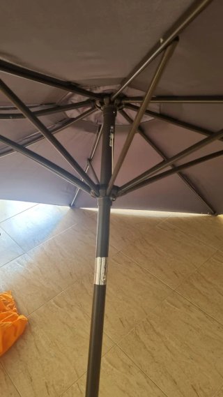 Parasol de terraza gris2.70m