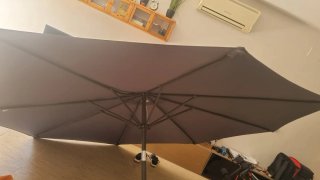 Parasol de terraza gris2.70m