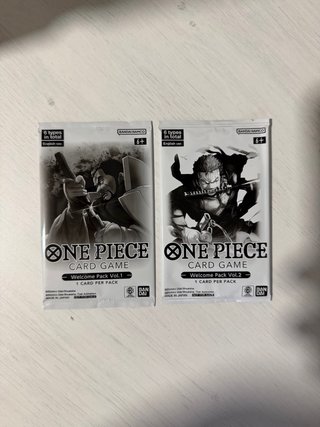 Lote Welcome Pack One Piece Card Game TCG