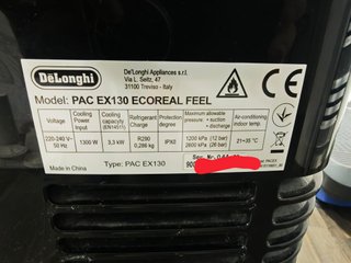 Aire Acondicionado Portátil DeLonghi PinguinoEX130