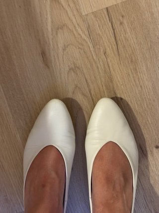 Bailarinas de piel blancas talla 40