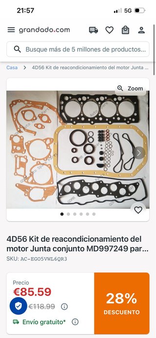 Kit Juntas Mitsubishi Montero