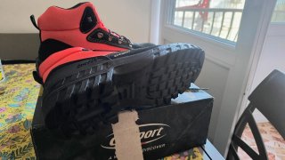 Stivaletti antinfortunistiche Grisport neri e ross