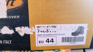 Stivaletti antinfortunistiche Grisport neri e ross