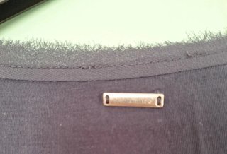 T-shirt con balza trasparente in viscosa