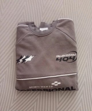 Sudadera FALLEN SYSTEM 404 gris