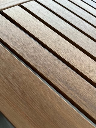 Mesa y 4 Sillas Exterior Madera/Metal