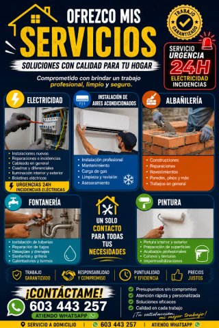 Albañilería electricista impermeabilizaciones