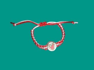 Pulsera Athletic Club Roja y Blanca