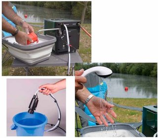 Calentador de agua portátil con bomba Kampa Geyser