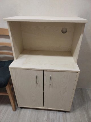 Mueble Cocina Microondas Beige