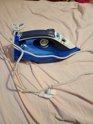 Plancha de vapor azul