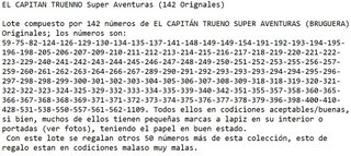 EL CAPITAN TRUENO Super Aventuras 142 Originales