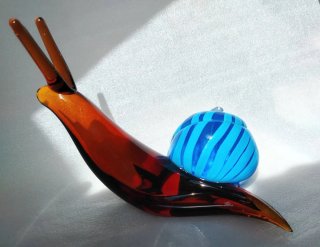 Grande Lumaca/ chiocciola in vetro di Murano