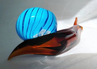 Grande Lumaca/ chiocciola in vetro di Murano