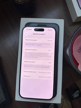 iPhone 15 Pro Gris, 256gb, 90% de Batería