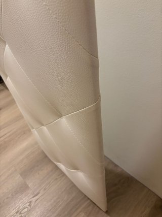 Cabecero tapizado blanco cama 135