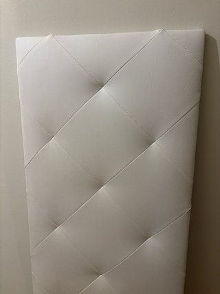 Cabecero tapizado blanco cama 135