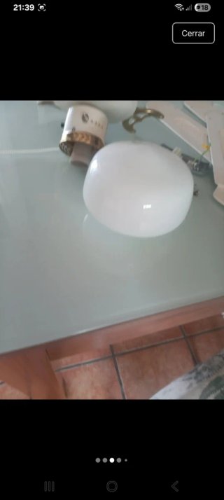 Ventilador de techo oro y blanco