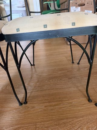 Juego 4 Sillas Forja y Madera Clásicas
