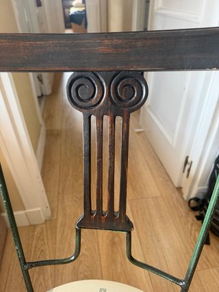 Juego 4 Sillas Forja y Madera Clásicas
