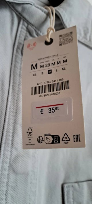 Sobrecamisa oversize Bolsillos Zara Zw collection