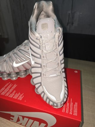 Zapatillas Nike Shox TL Grises Blancas